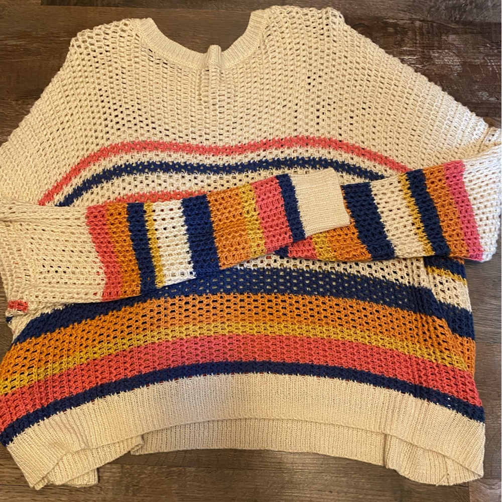 1.4.3. Story by Line Up Cream and Multicolor Knit Sweater